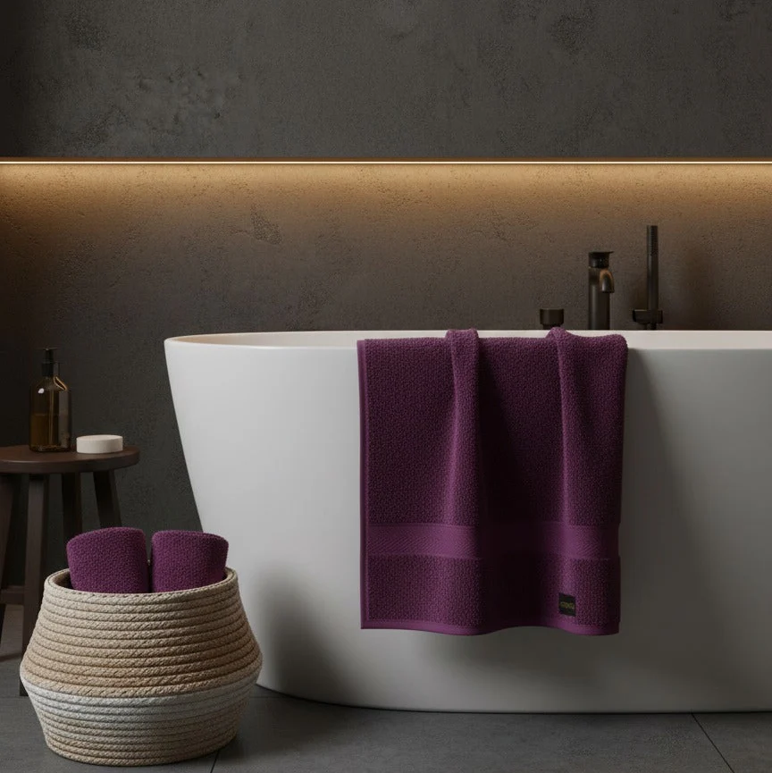 1 PC Bath Towel-Magenta