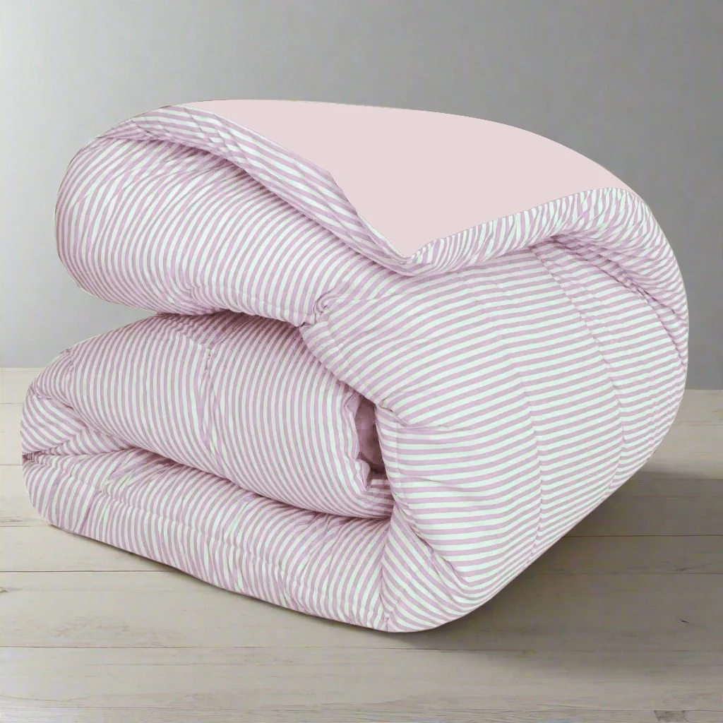1 PC Double Winter Razai-Pink Stripes