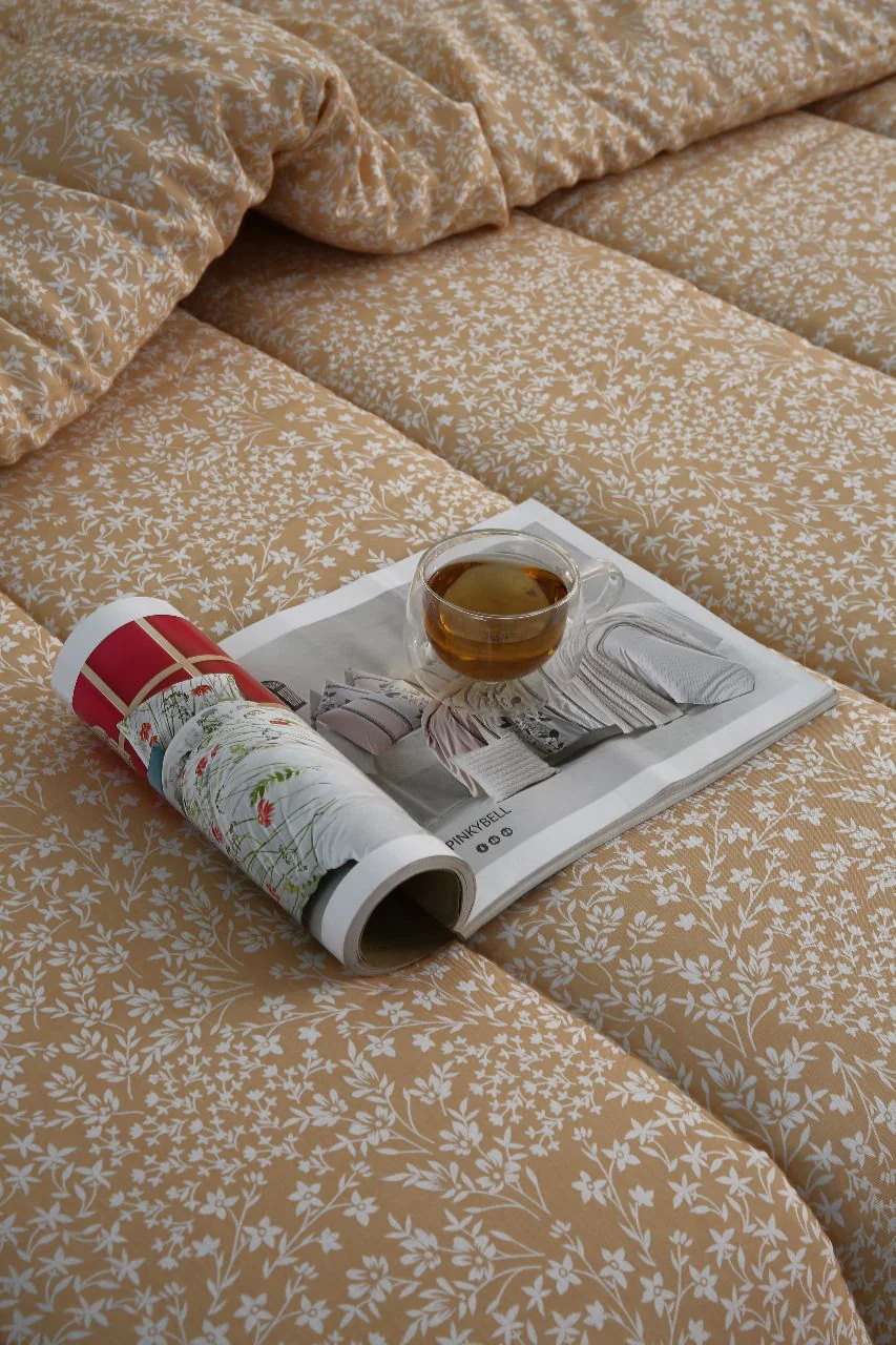 1 PC Single Razai-Beige Bloom - Image 5