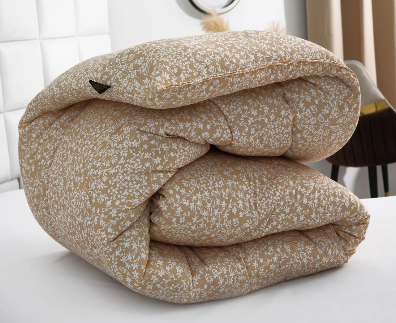 1 PC Single Razai-Beige Bloom - Image 6