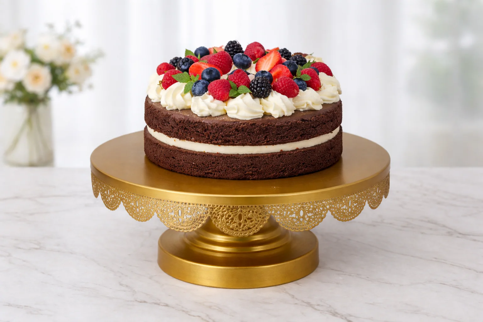 10 Inches Cake Stand Gold (SA2510-072) - Image 2