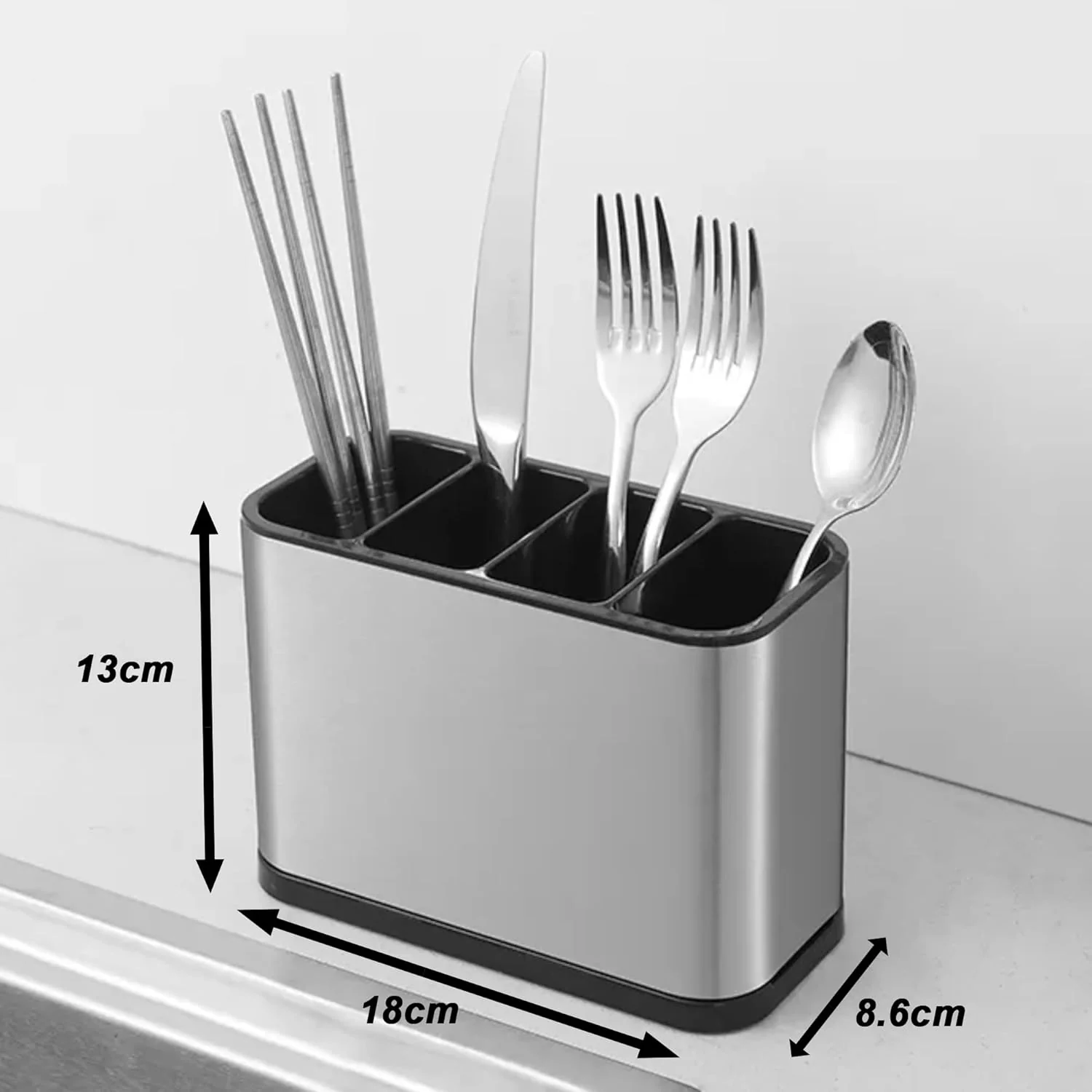 1 PC Cutlery Holder With Drainer SA2411-45 - Image 4