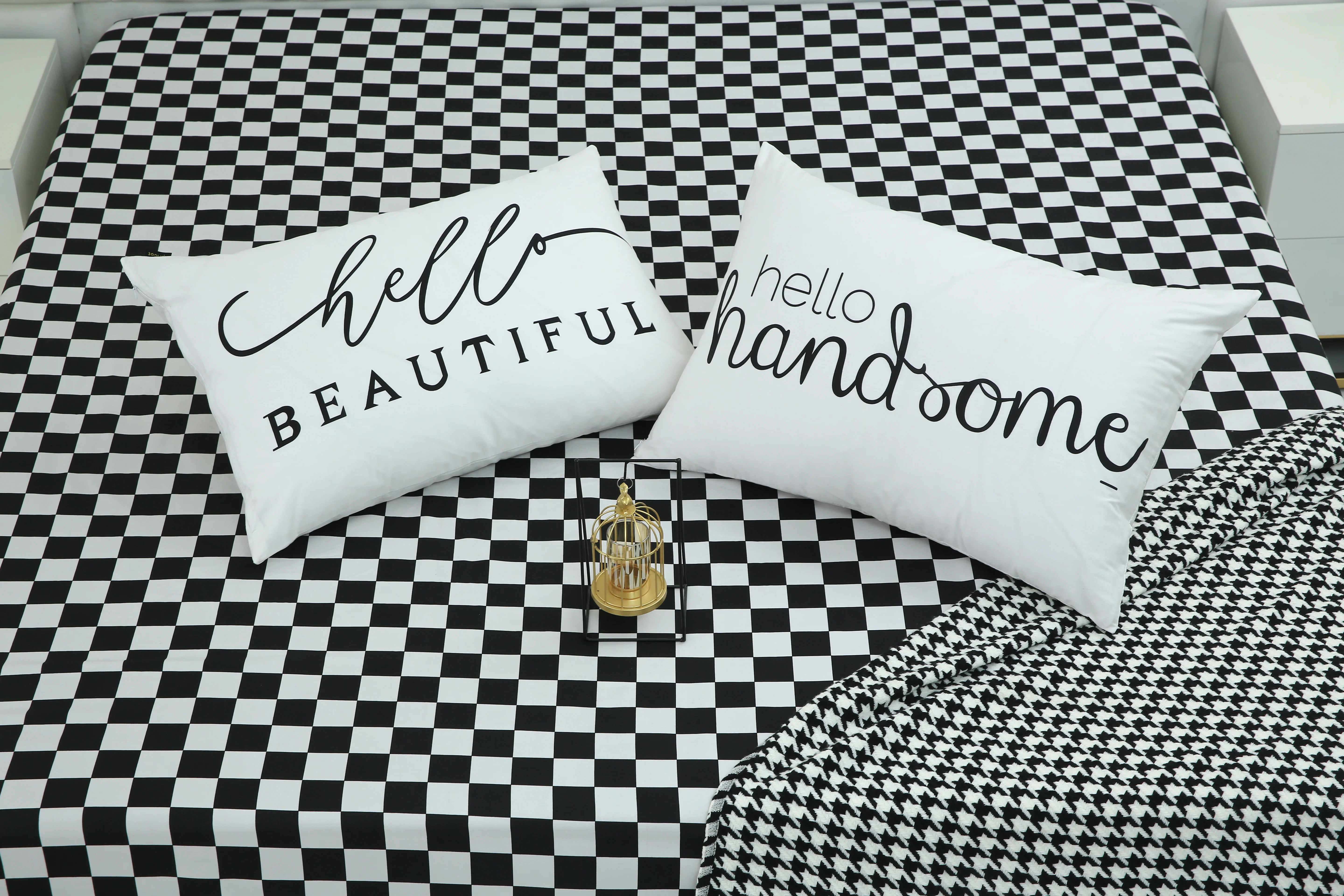2 PCs Digital Printed Couple Pillow-Beautiful/Handsome - Image 5