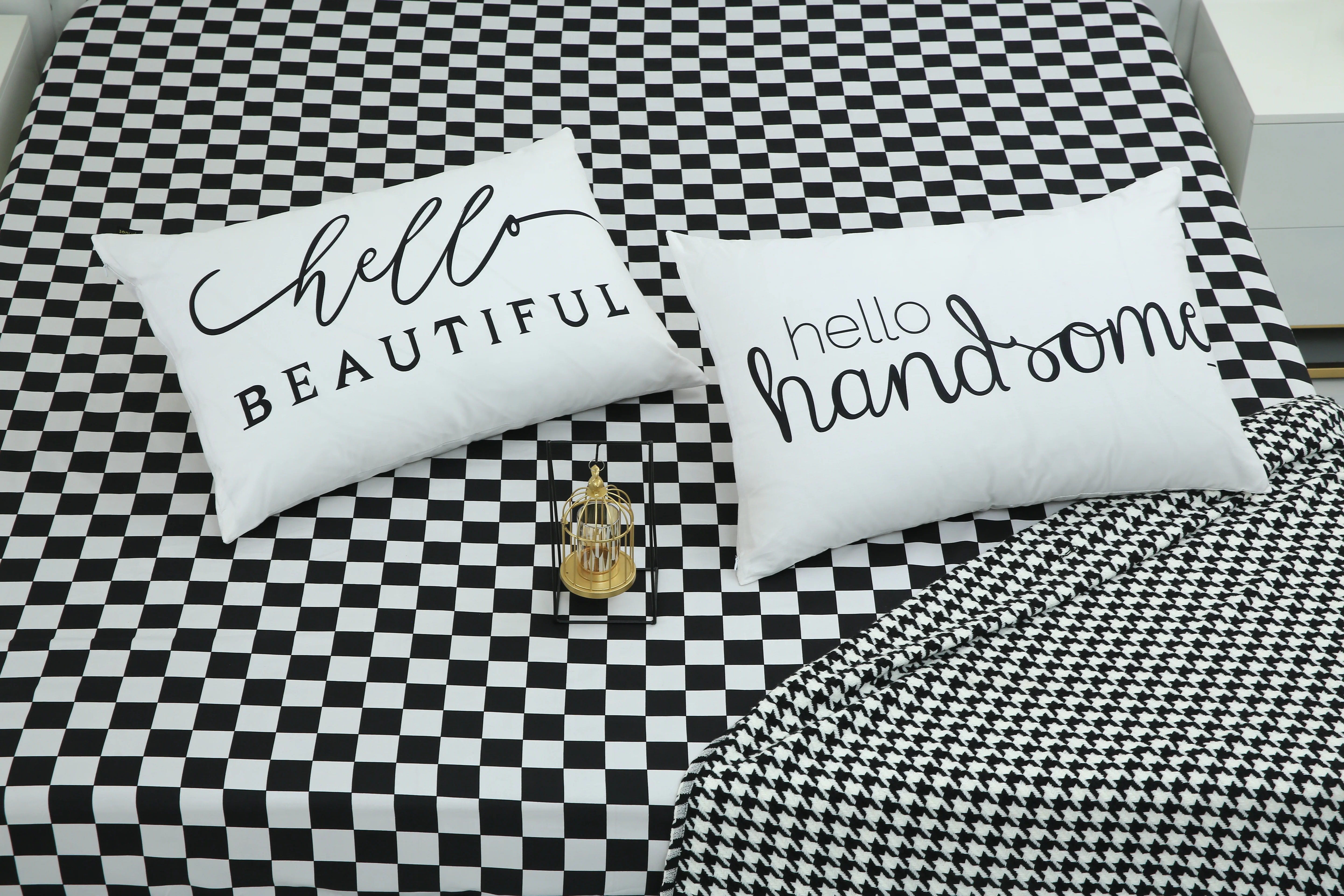2 PCs Digital Printed Couple Pillow-Beautiful/Handsome - Image 6