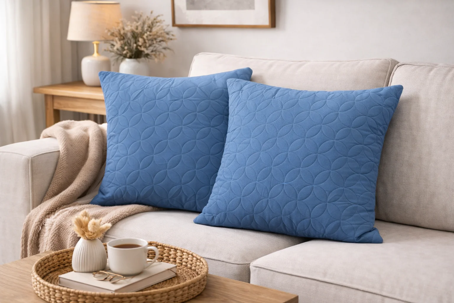 2 PCs Quilted Cushions-Patrol(Flower)
