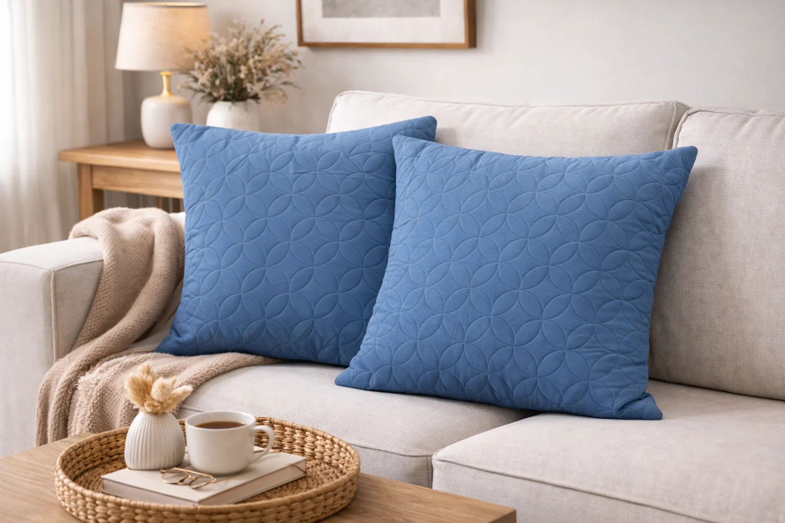 2 PCs Quilted Cushions-Patrol(Flower)