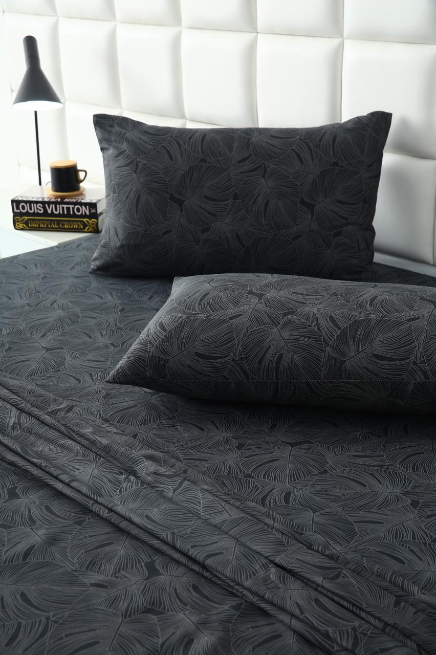 2Pcs Single Bed Sheet-Ash Grey - Image 2