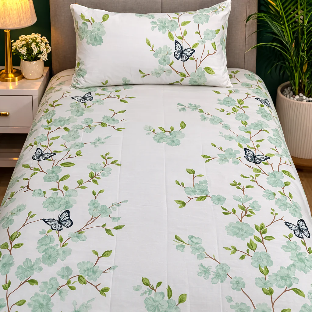 2Pcs Single Bed Sheet-DB163 - Image 3