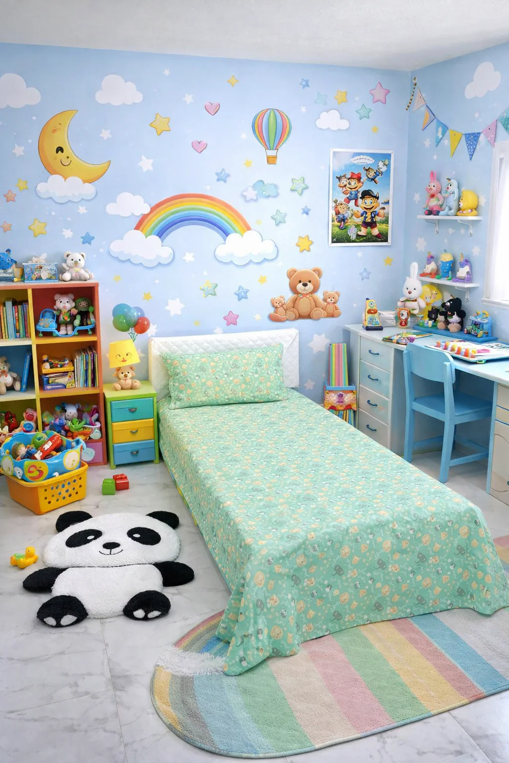 2Pcs Single Bed Sheet-Mini Elephant - Image 3