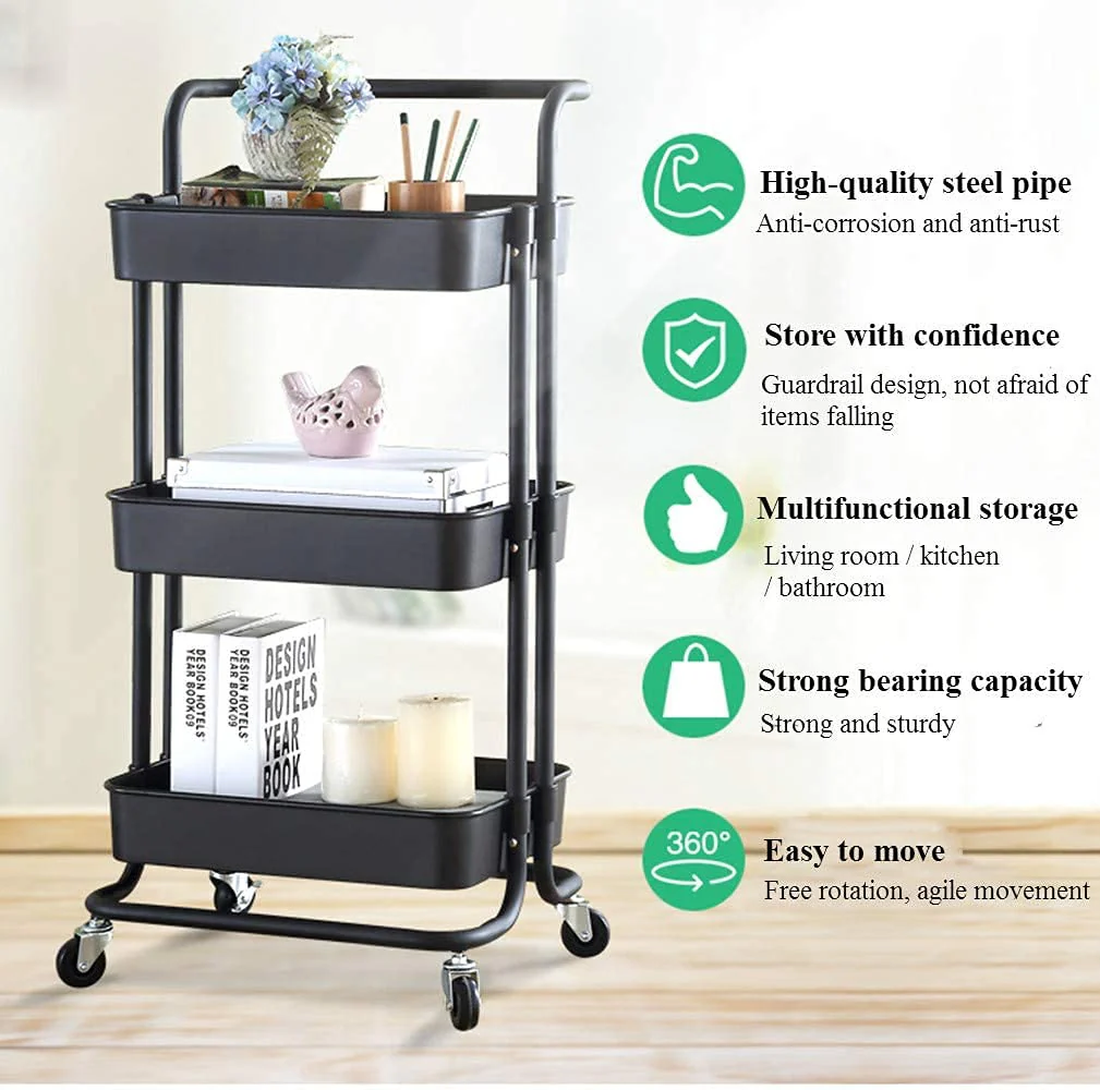 3-Layers Multi-function Trolley Storage Organizer(15262) - Image 11