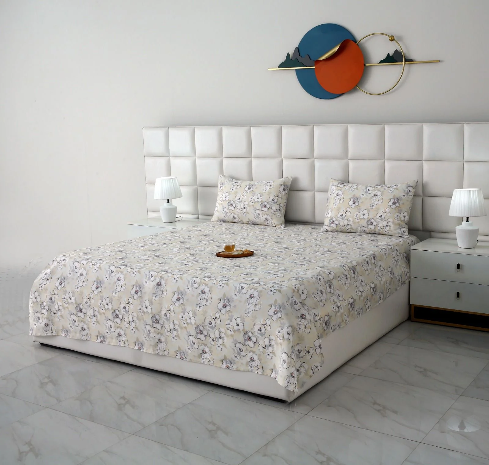 3 PCs Double Bed Sheet-Buttercup - Image 6
