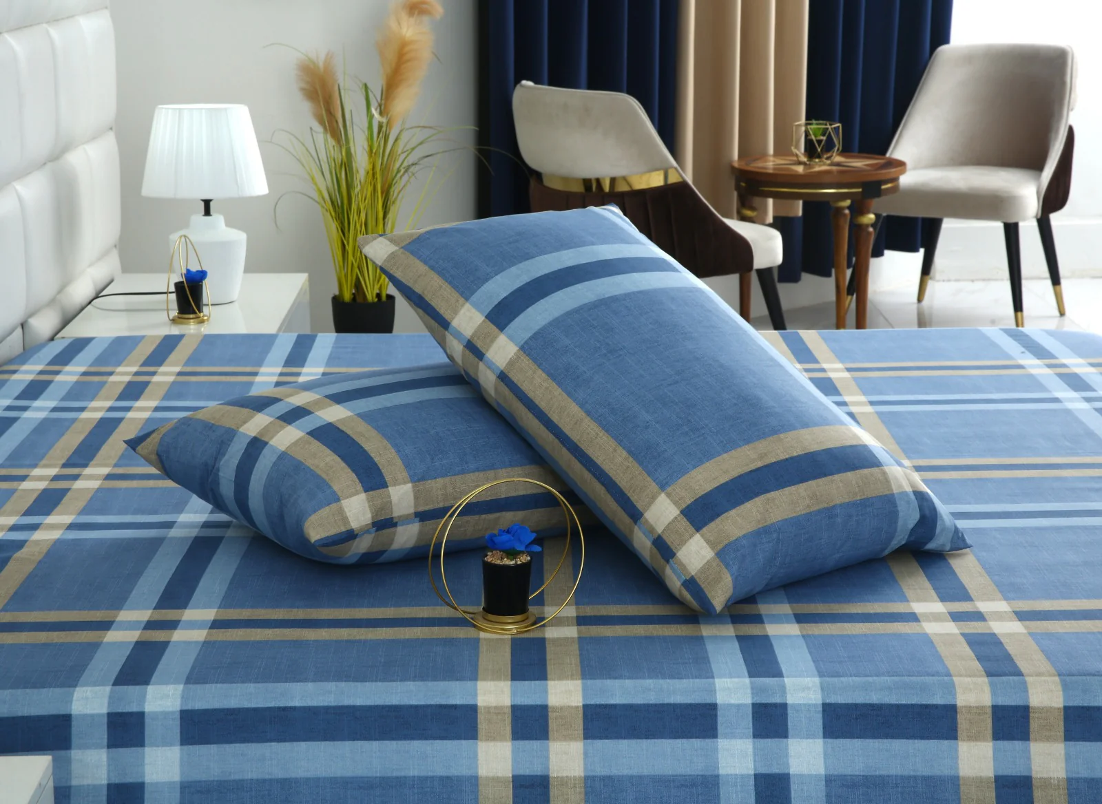 3 PCs Double Bed Sheet-DB-239 - Image 7