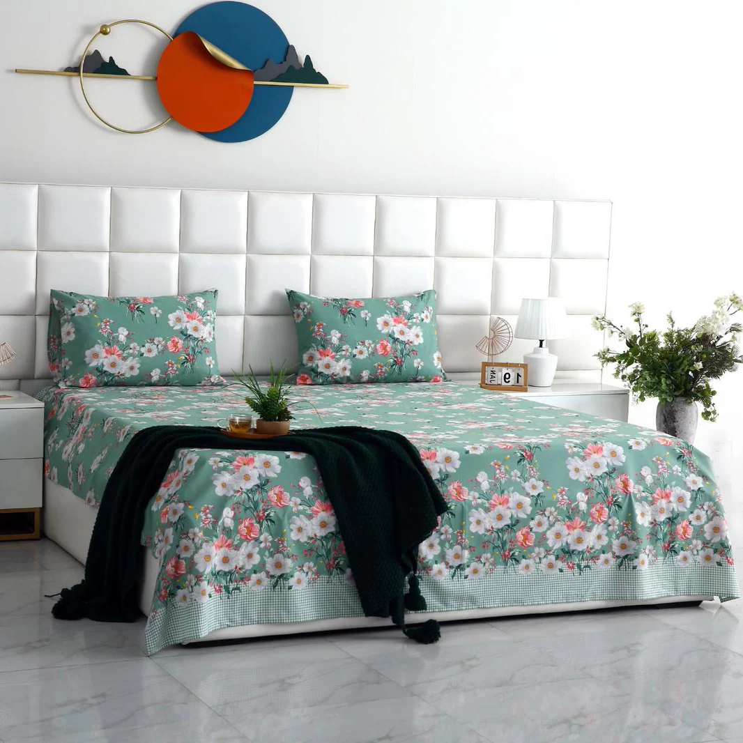 3 PCs Double Bed Sheet-DB-251