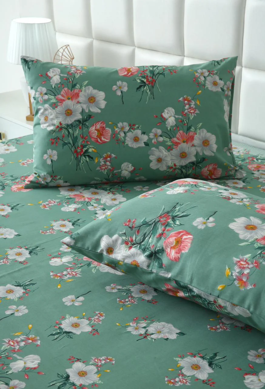 3 PCs Double Bed Sheet-DB-251 - Image 5
