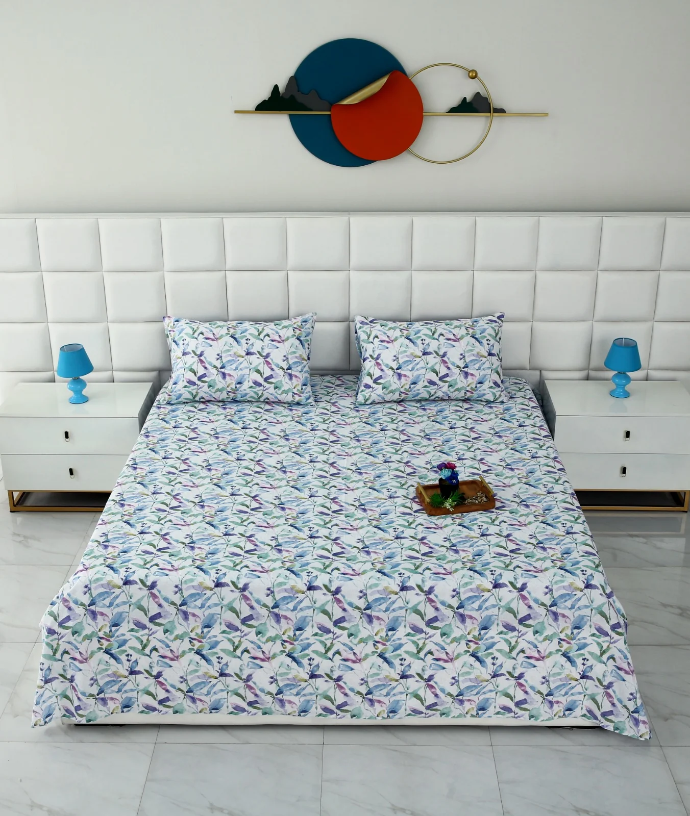 3 PCs Double Bed Sheet-DB205 - Image 2