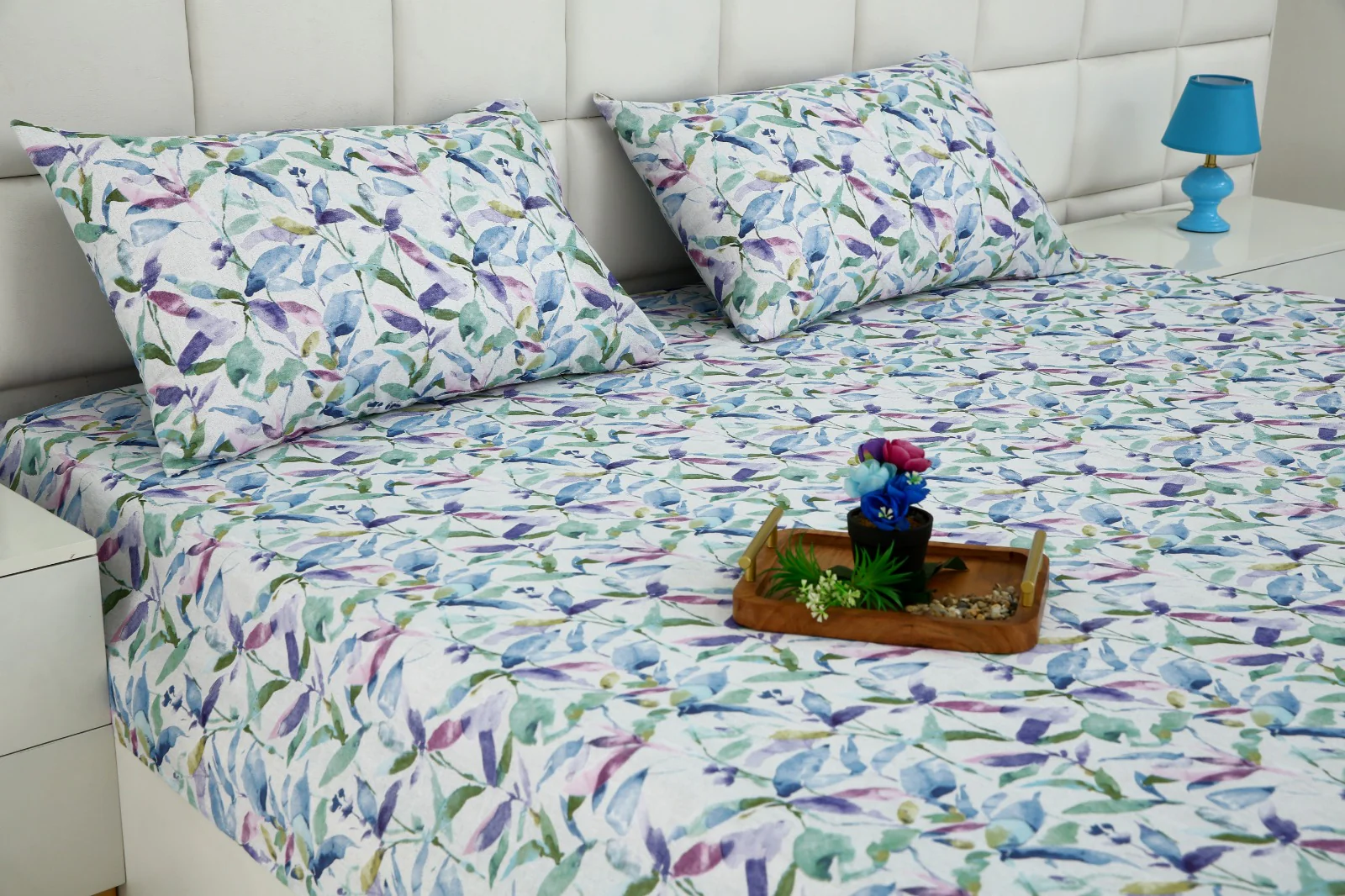 3 PCs Double Bed Sheet-DB205 - Image 3