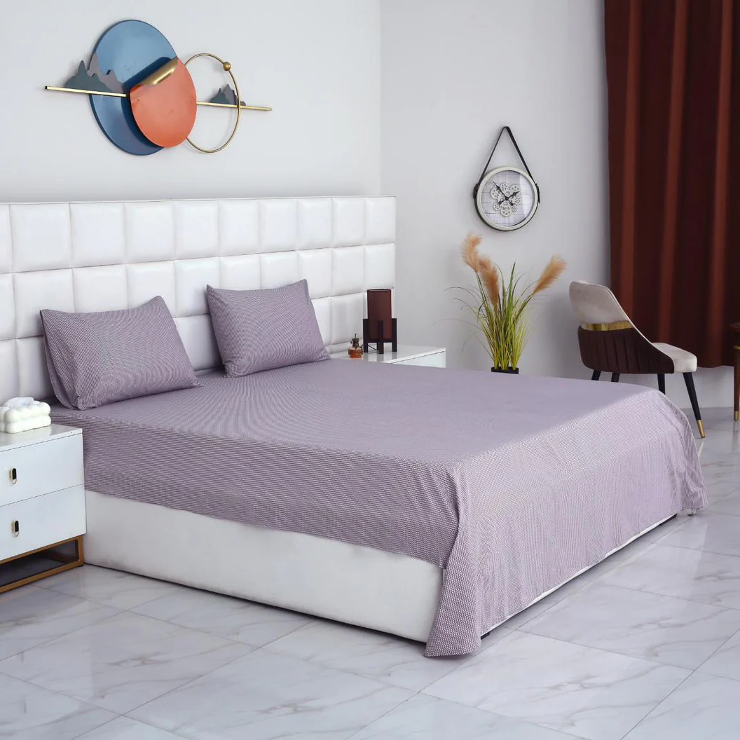 3 PCs Double Bed Sheet-DB235
