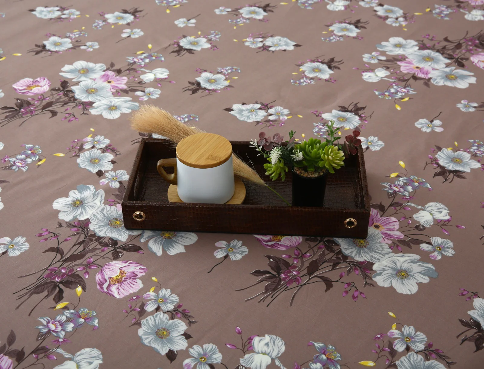 3 PCs Double Bed Sheet-DB252 - Image 4