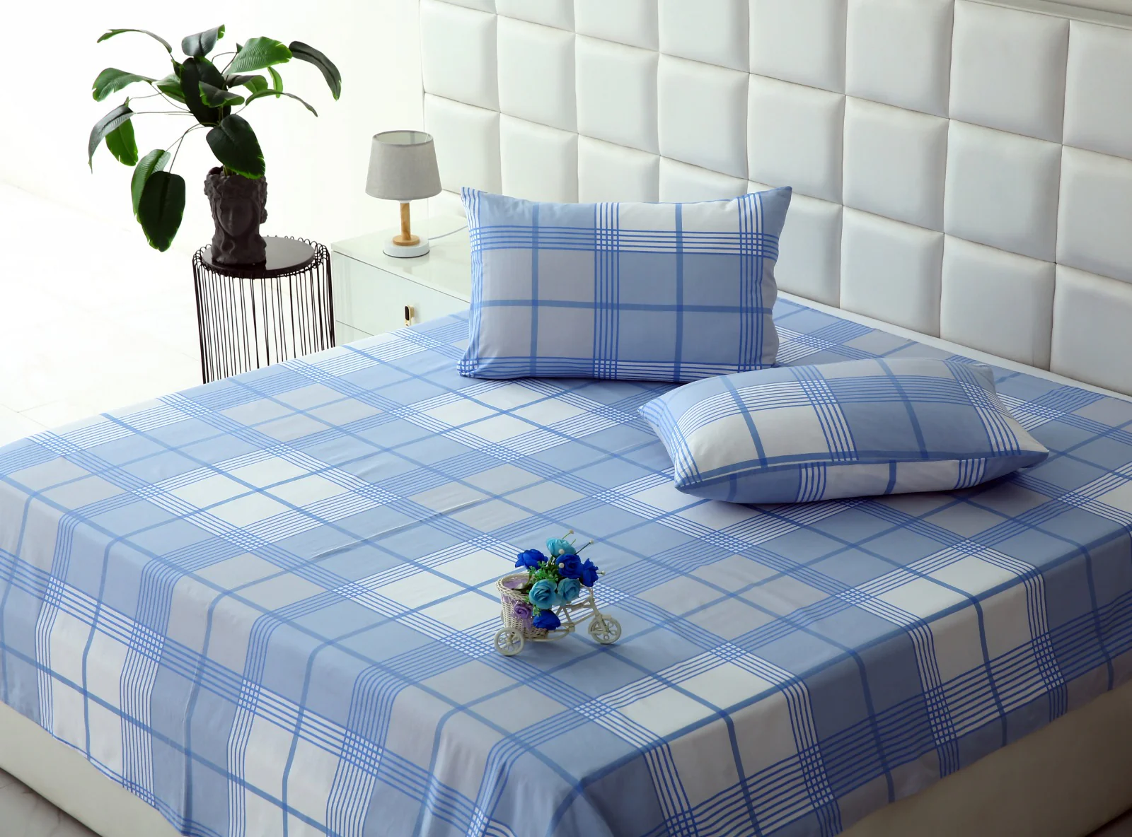 3 PCs Double Bed Sheet-DB344 - Image 3