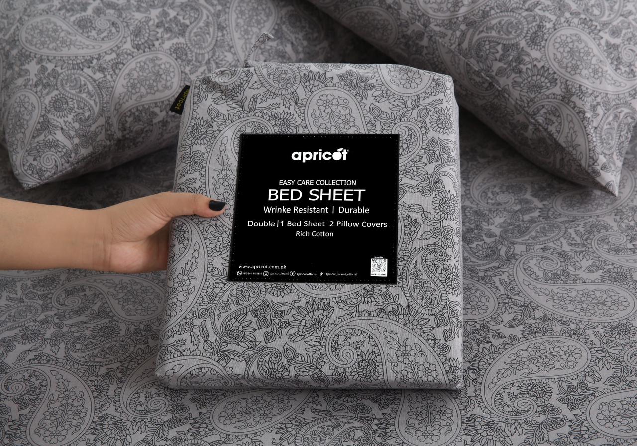 3 PCs Double Bed Sheet With Same Packing-Intricate floral - Image 2