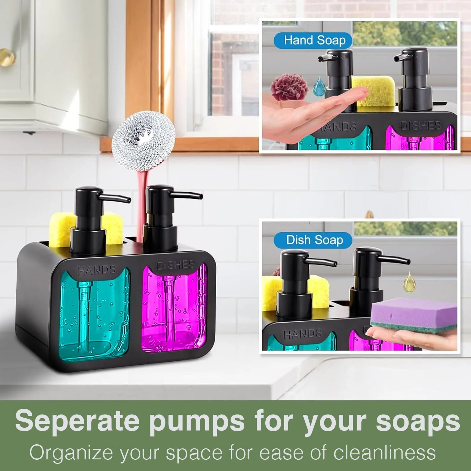 4-in-1 Kitchen Soap Dispenser Set (SA2510-012) - Image 6