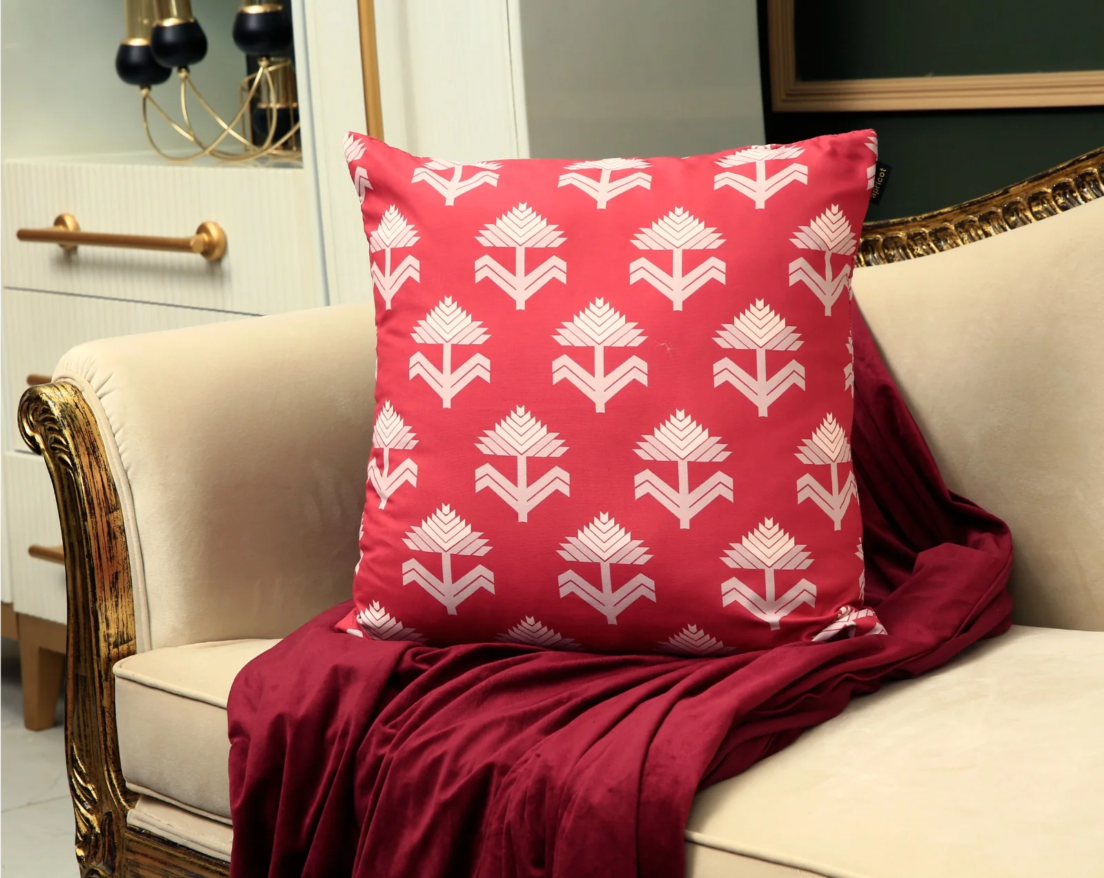 4 PCs Digital Printed Cotton Cushions-Ethnic - Image 4