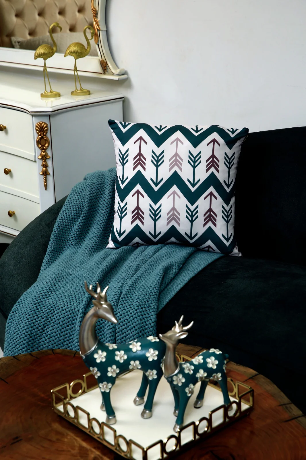 4 PCs Digital Printed Cotton Cushions-HOME - Image 2