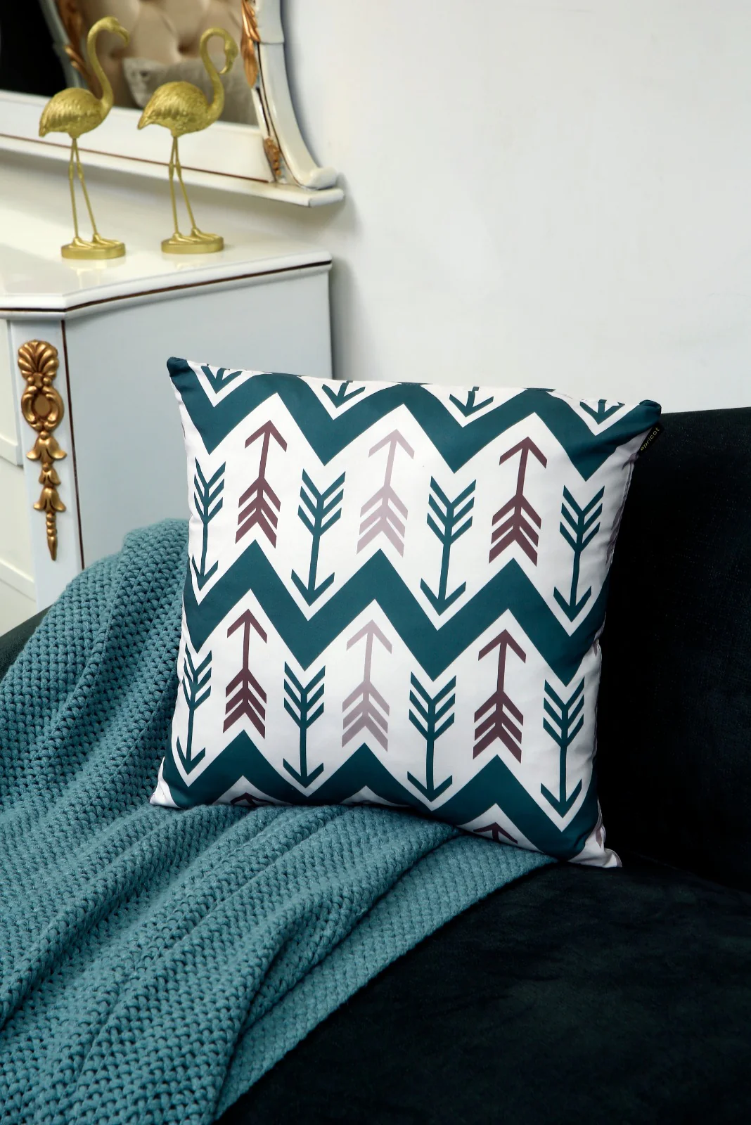 4 PCs Digital Printed Cotton Cushions-HOME - Image 5
