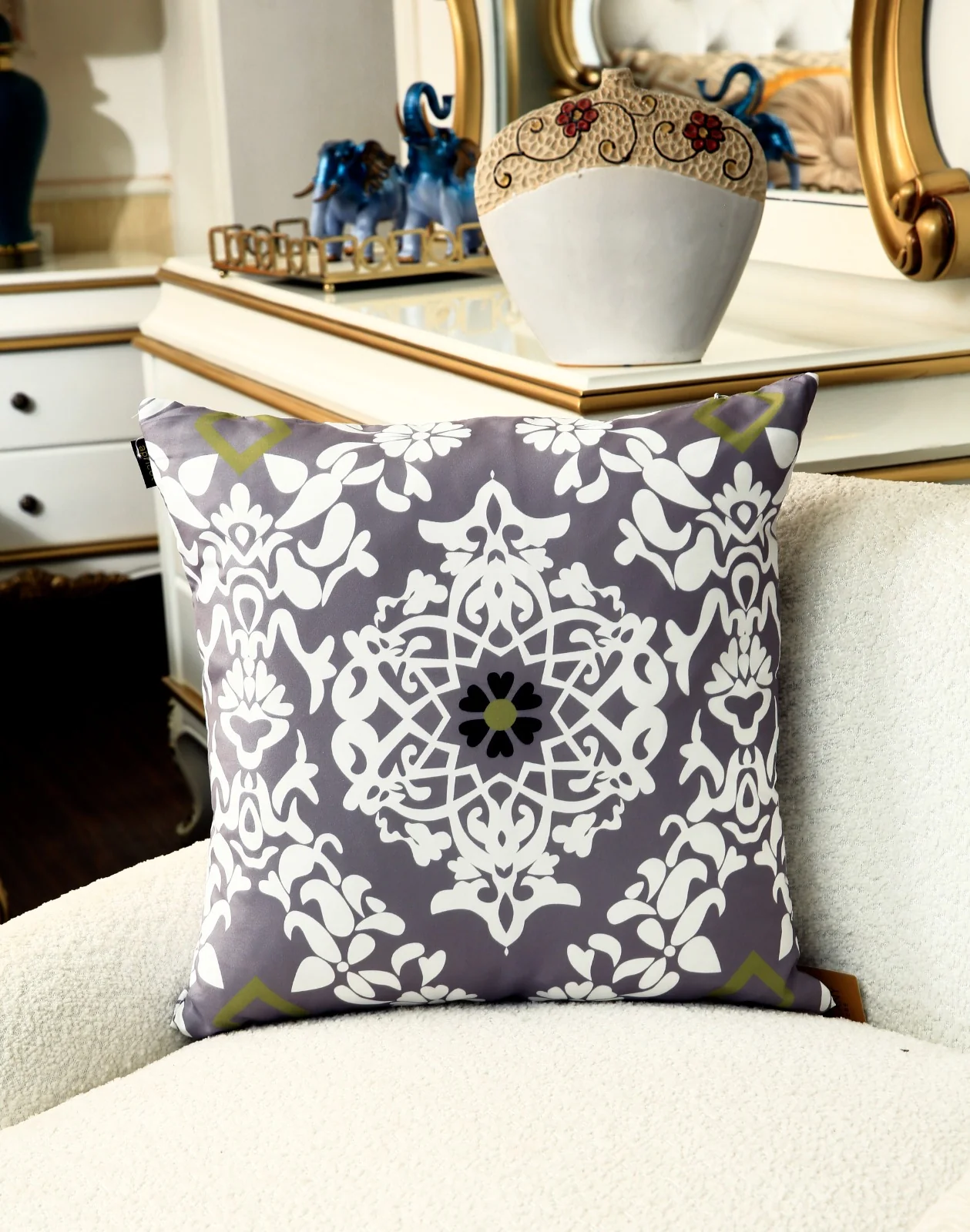 4 PCs Digital Printed Cotton Cushions-Moroccan Style - Image 6