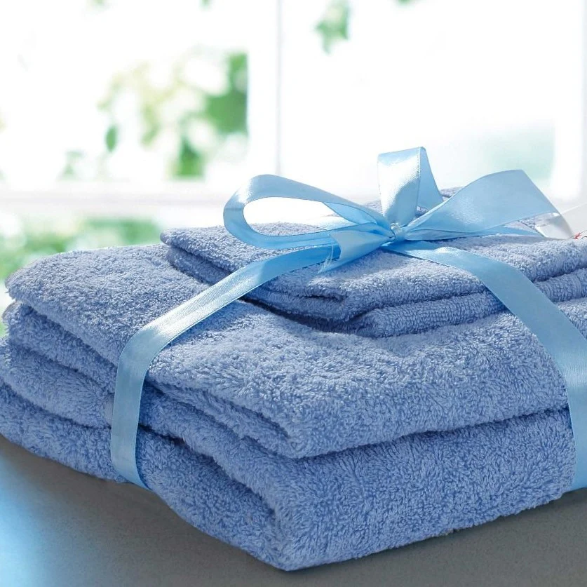 4 PCs Towel Pack- Sky Blue - Image 2