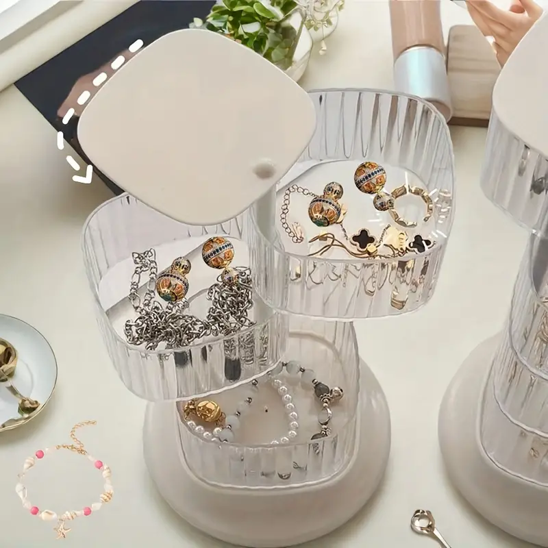 4 Tier  Transparent Jewelry15293 Organizer - Image 2