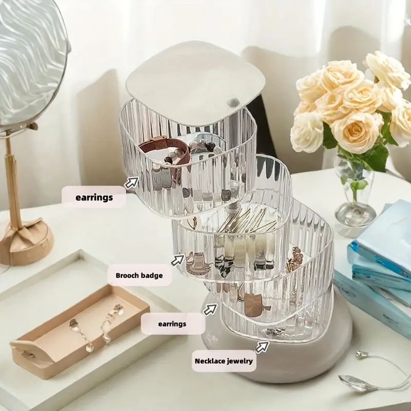 4 Tier  Transparent Jewelry15293 Organizer - Image 6