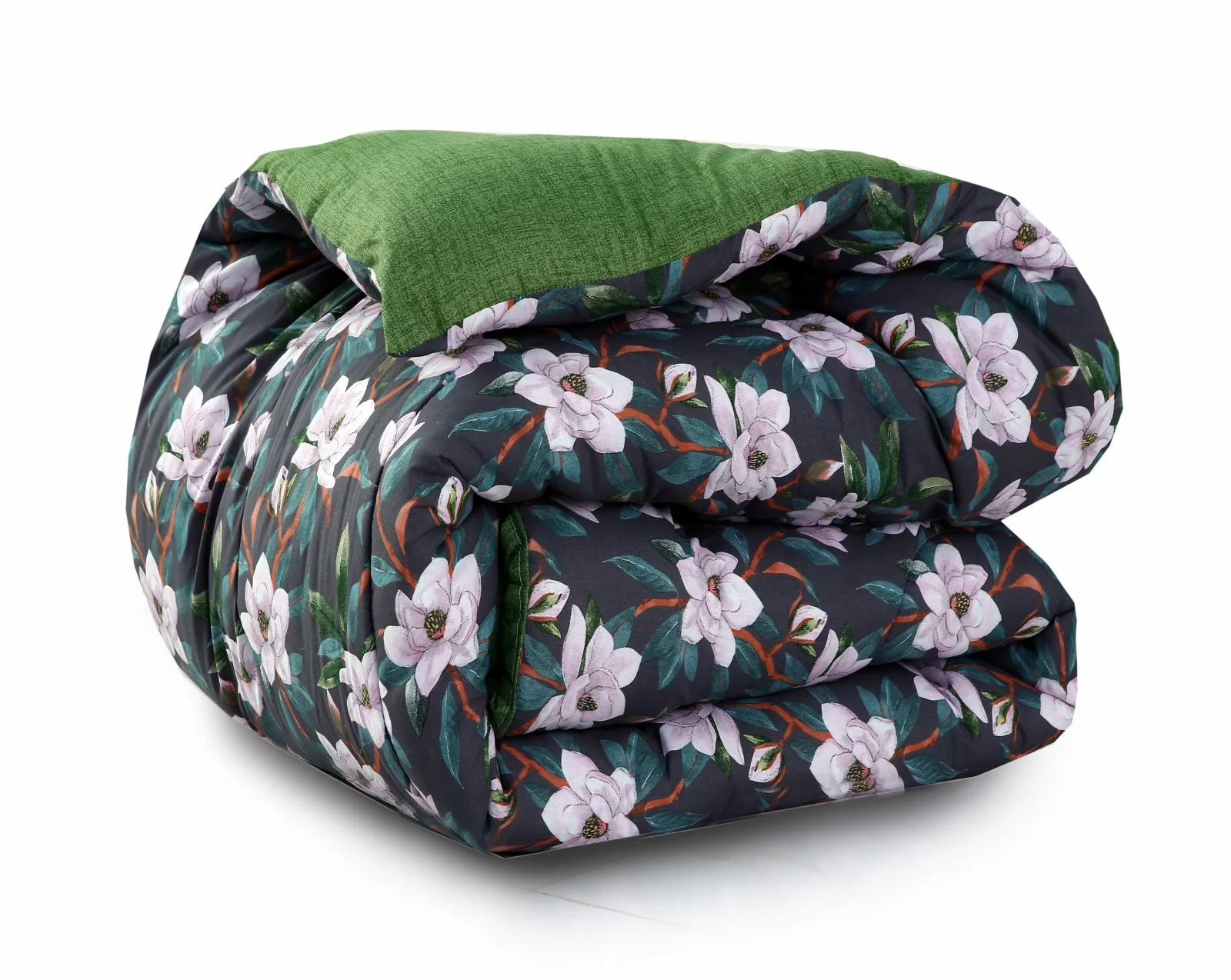 5 PCs Single Razai Set-Snowy Petal - Image 5