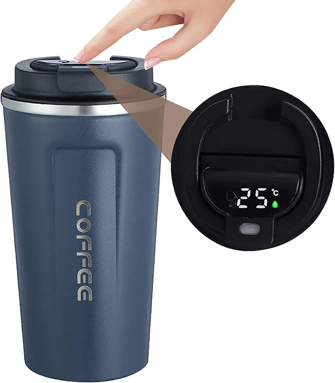 510ML Thermo Coffee Mug with Hermetic Temperature (SA2510-074)Azul Blue - Image 8