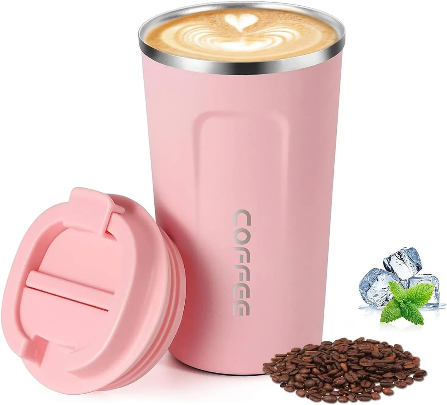 510ML Thermo Coffee Mug with Hermetic Temperature (SA2510-074)Pink - Image 7