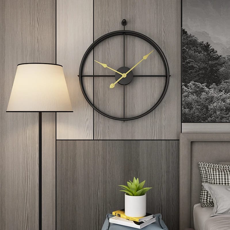 55CM Metal Wall Clock-Black((SA2405-211) - Image 2