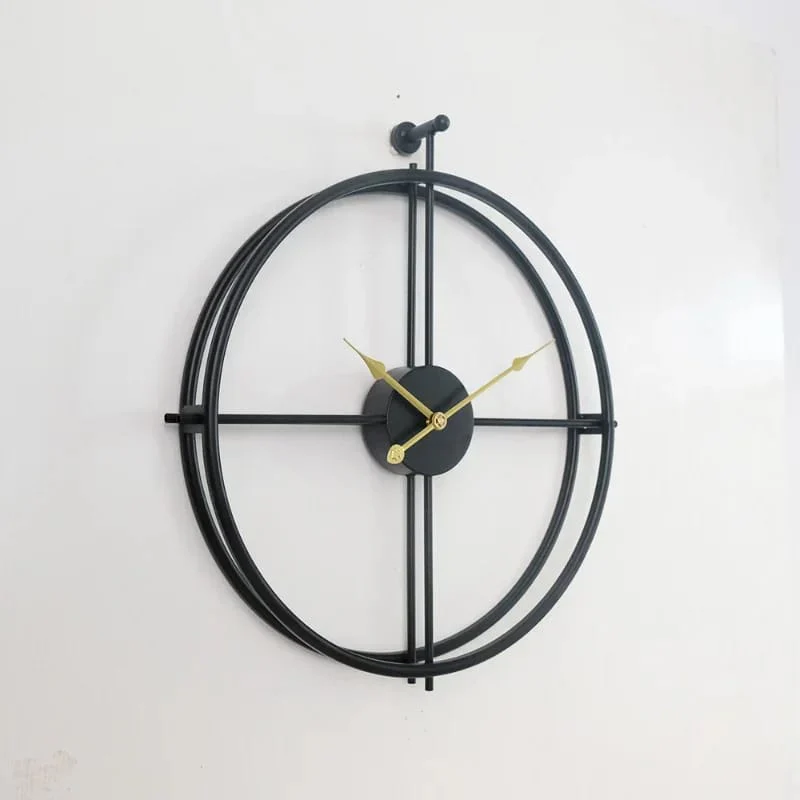 55CM Metal Wall Clock-Black((SA2405-211) - Image 4