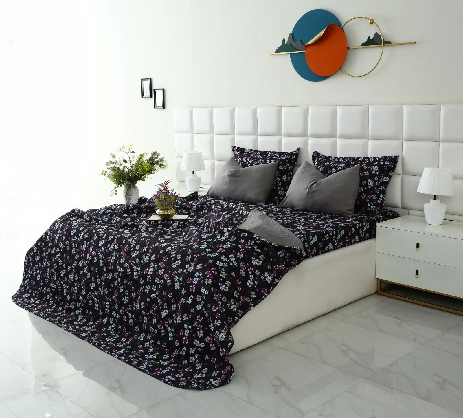 6 PCs Dyed Bed Spread Set-Rosemary - Image 2