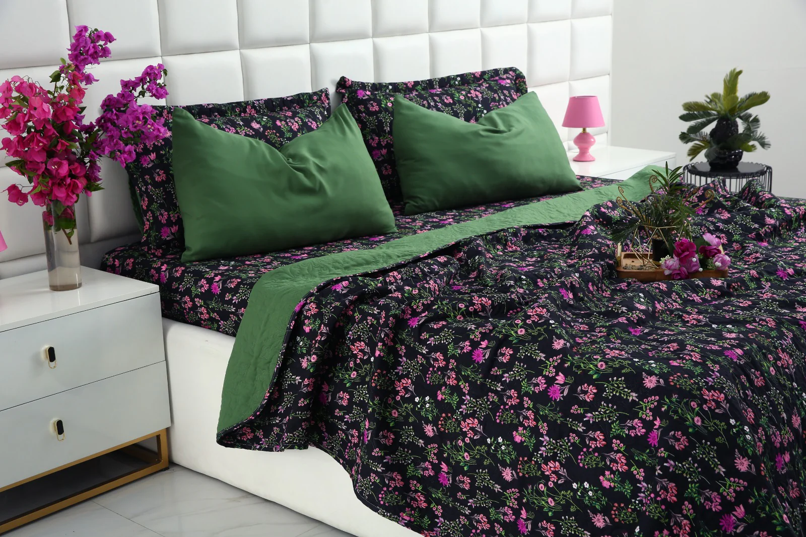 6 PCs Luxury Bed Spread Set-Crocus - Image 11