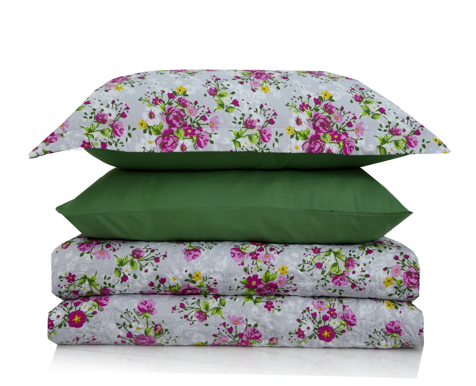 6 PCs Luxury Bed Spread Set-Sweet Pea - Image 9