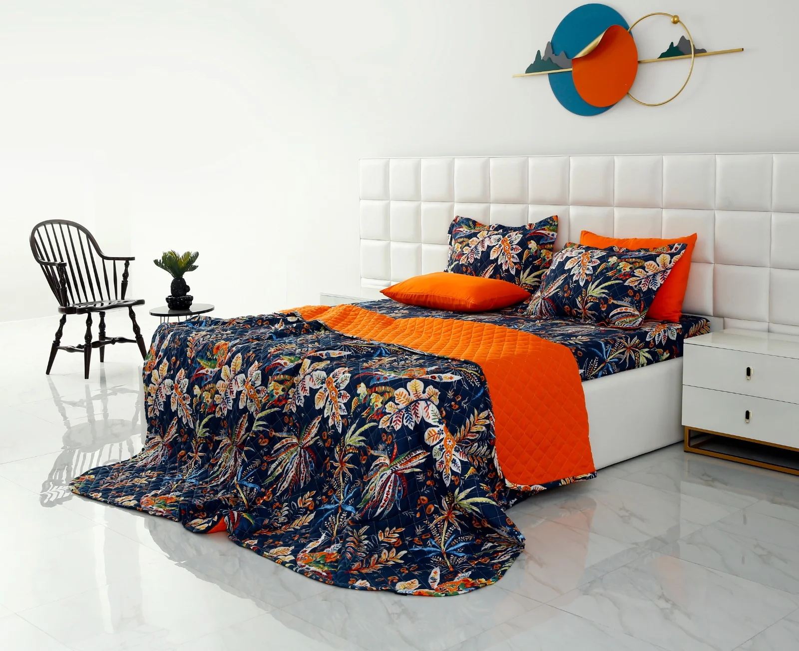 6 PCs Printed Bed Spread Set-Johana - Image 9