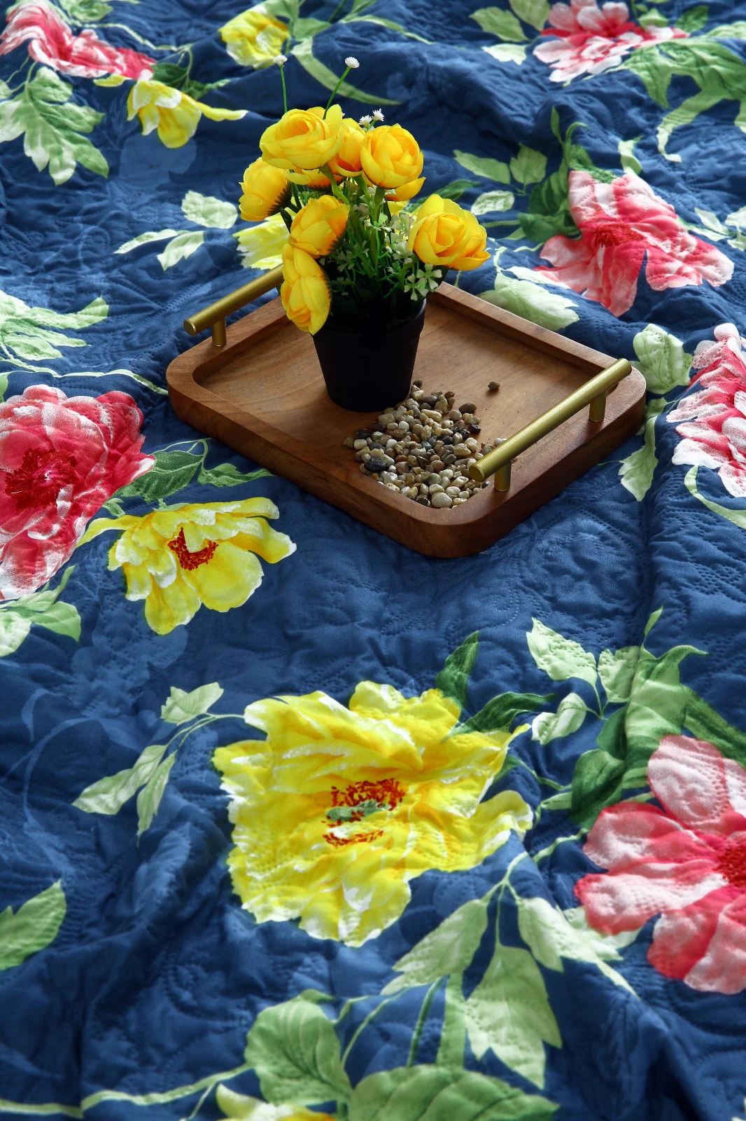 6 PCs Printed Bed Spread Set-Orchid - Image 4
