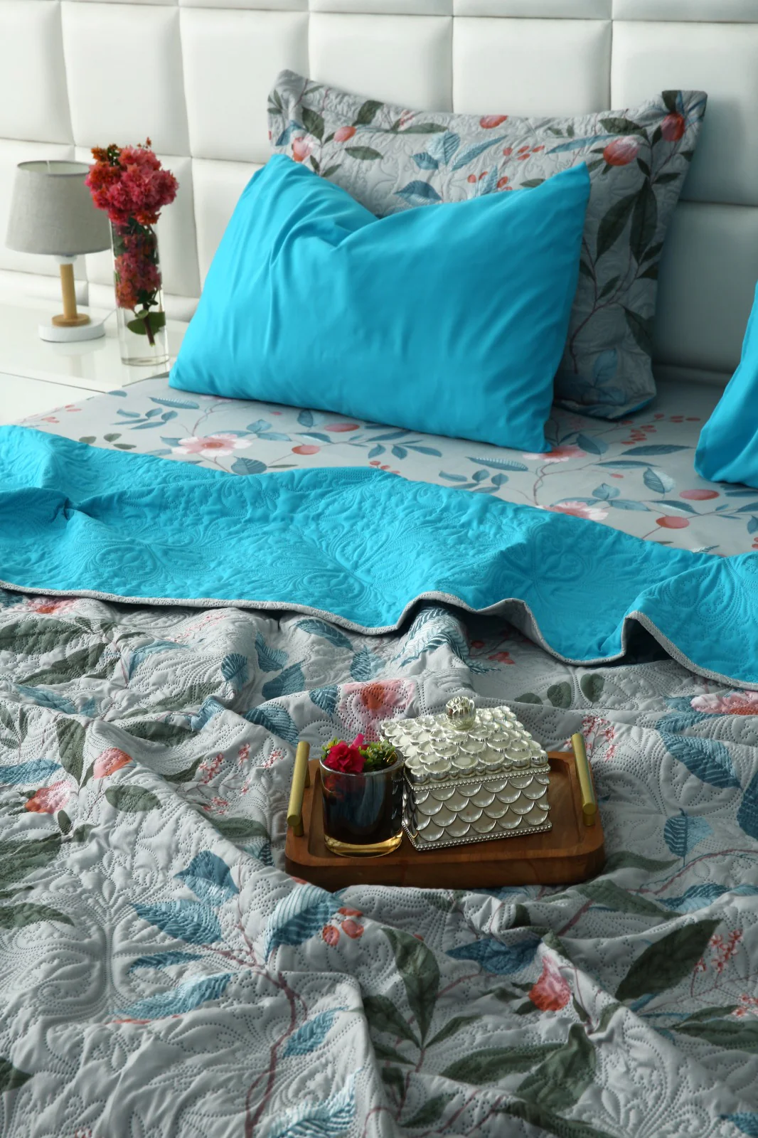 6 PCs Printed Bed Spread Set-Petunia - Image 12
