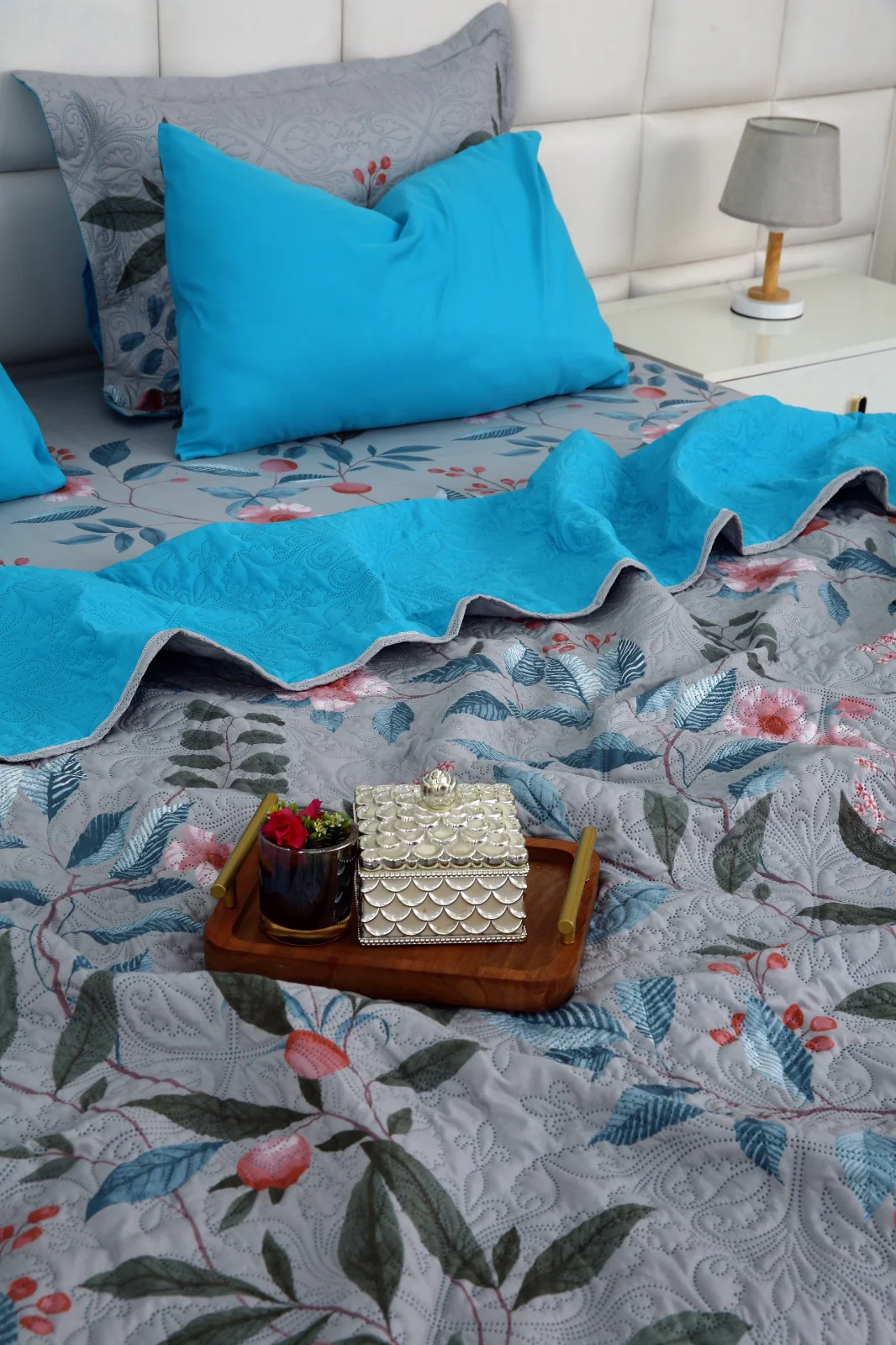 6 PCs Printed Bed Spread Set-Petunia - Image 14