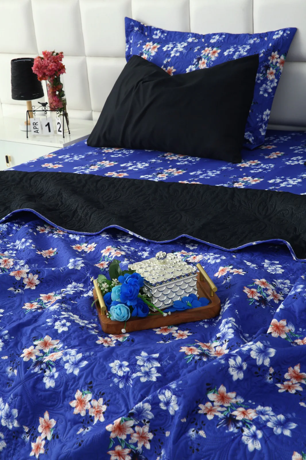 6 PCs Printed Bed Spread Set-Phlox - Image 10