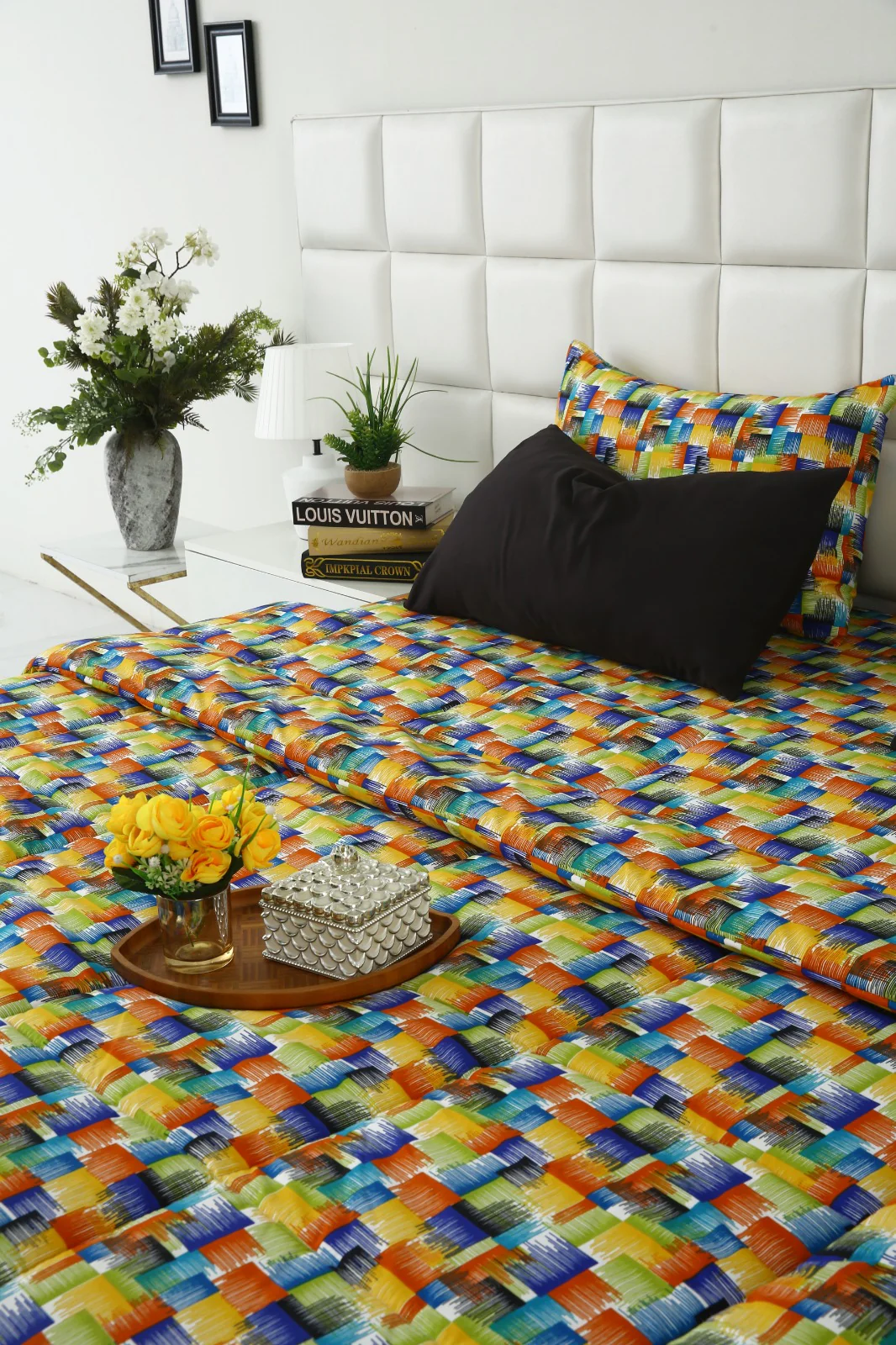 6 PCs Summer Comforter Set-Coral Rush - Image 8