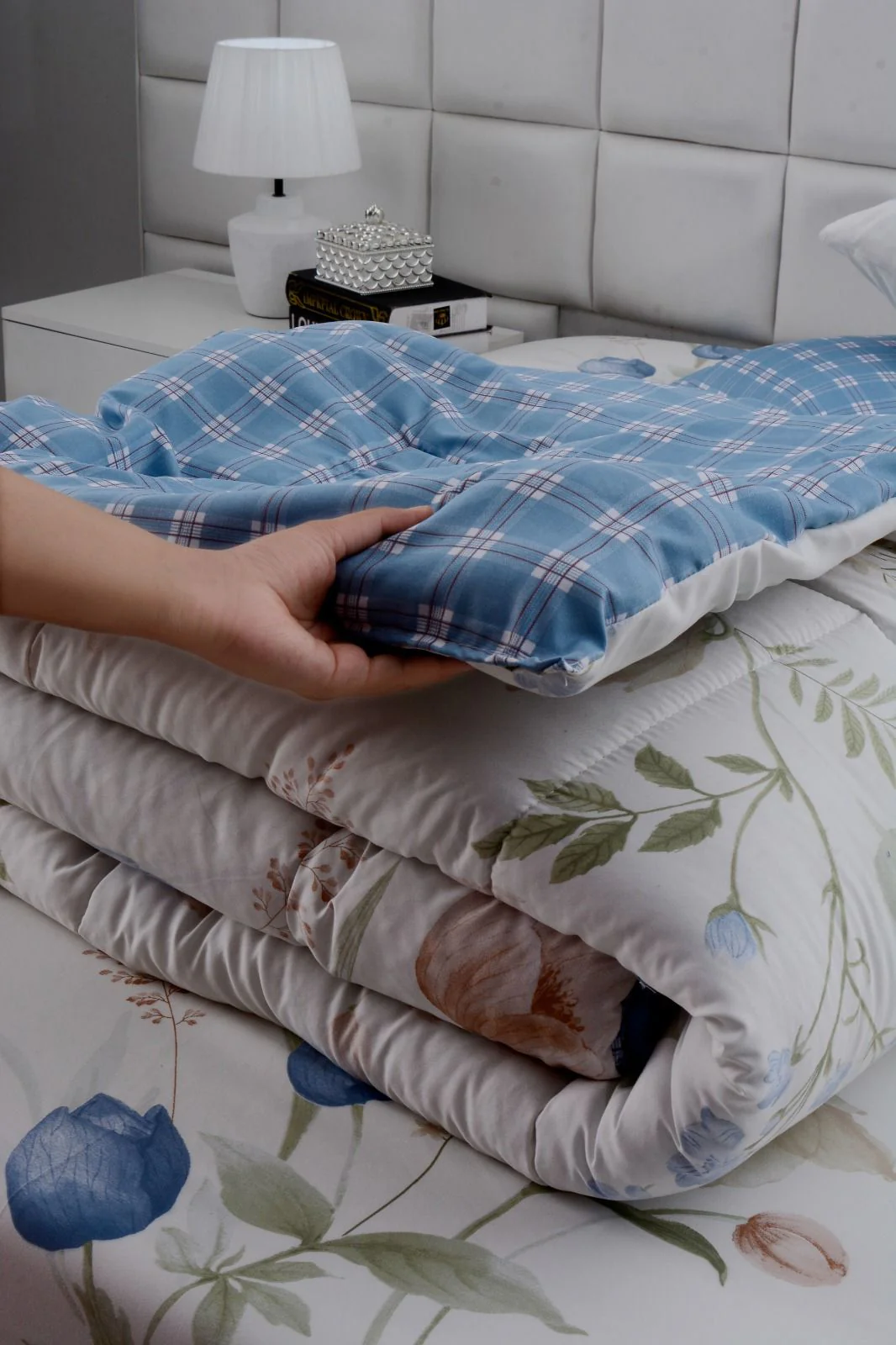 6 PCs Summer Comforter Set-Water Lily - Image 13