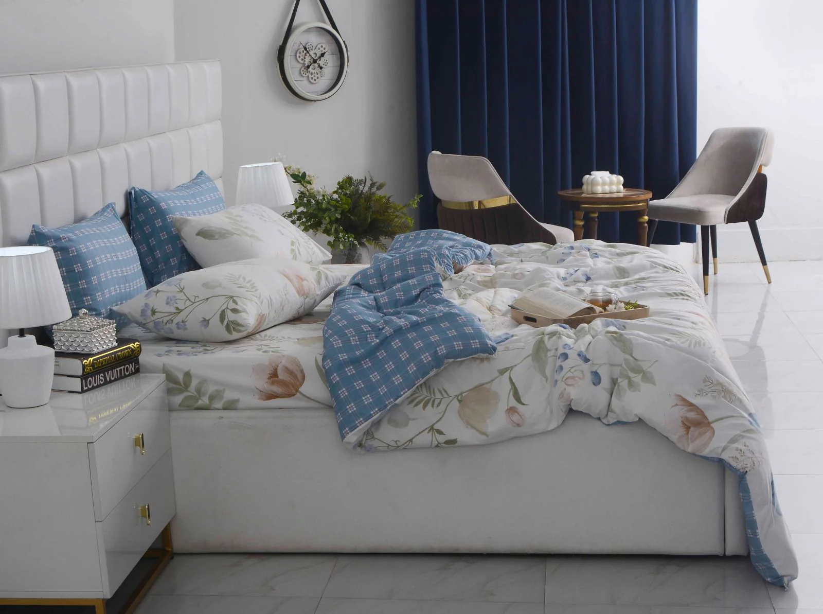 6 PCs Summer Comforter Set-Water Lily - Image 3