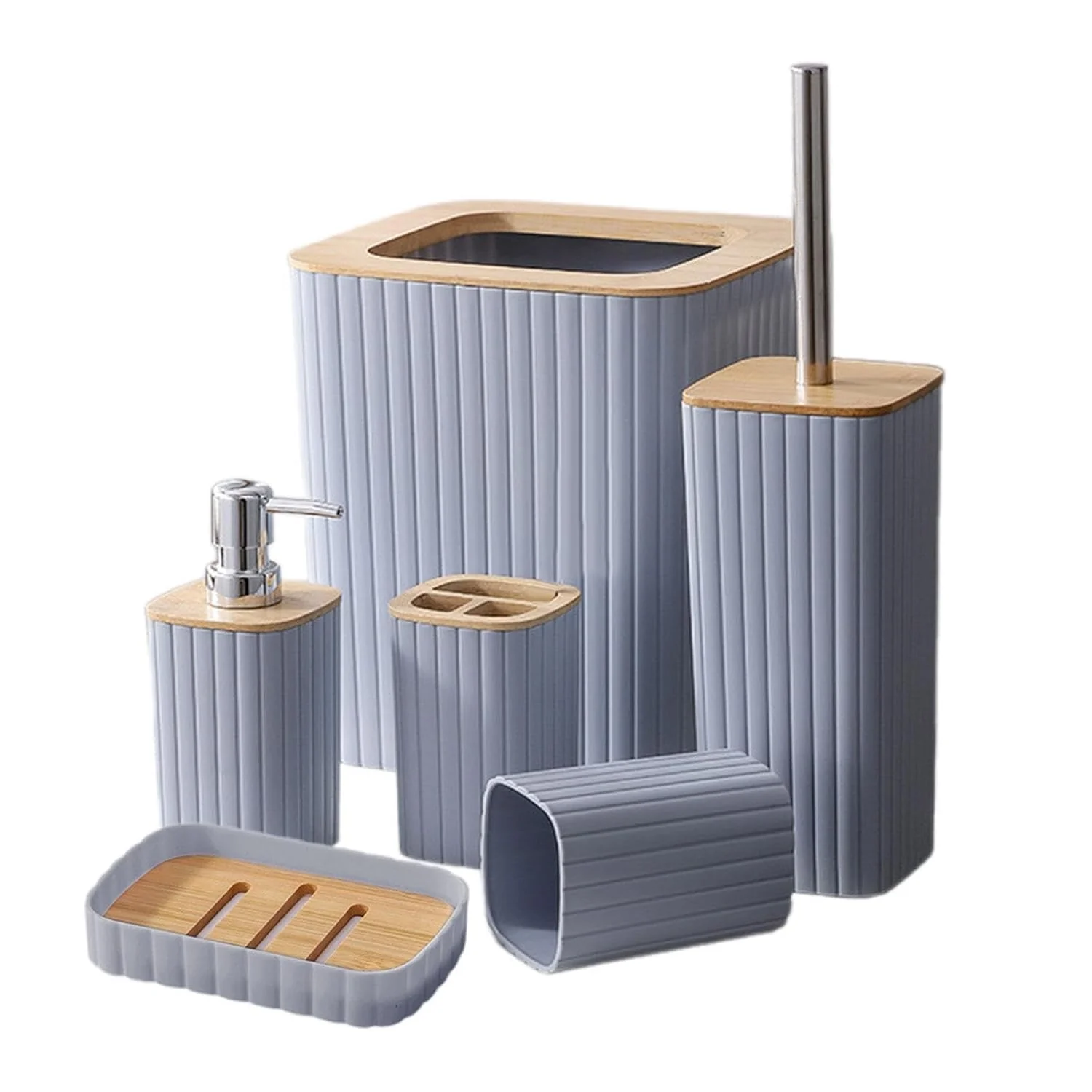 7PCS Bathroom Accessory Set-SA2408-310(Grey) - Image 5