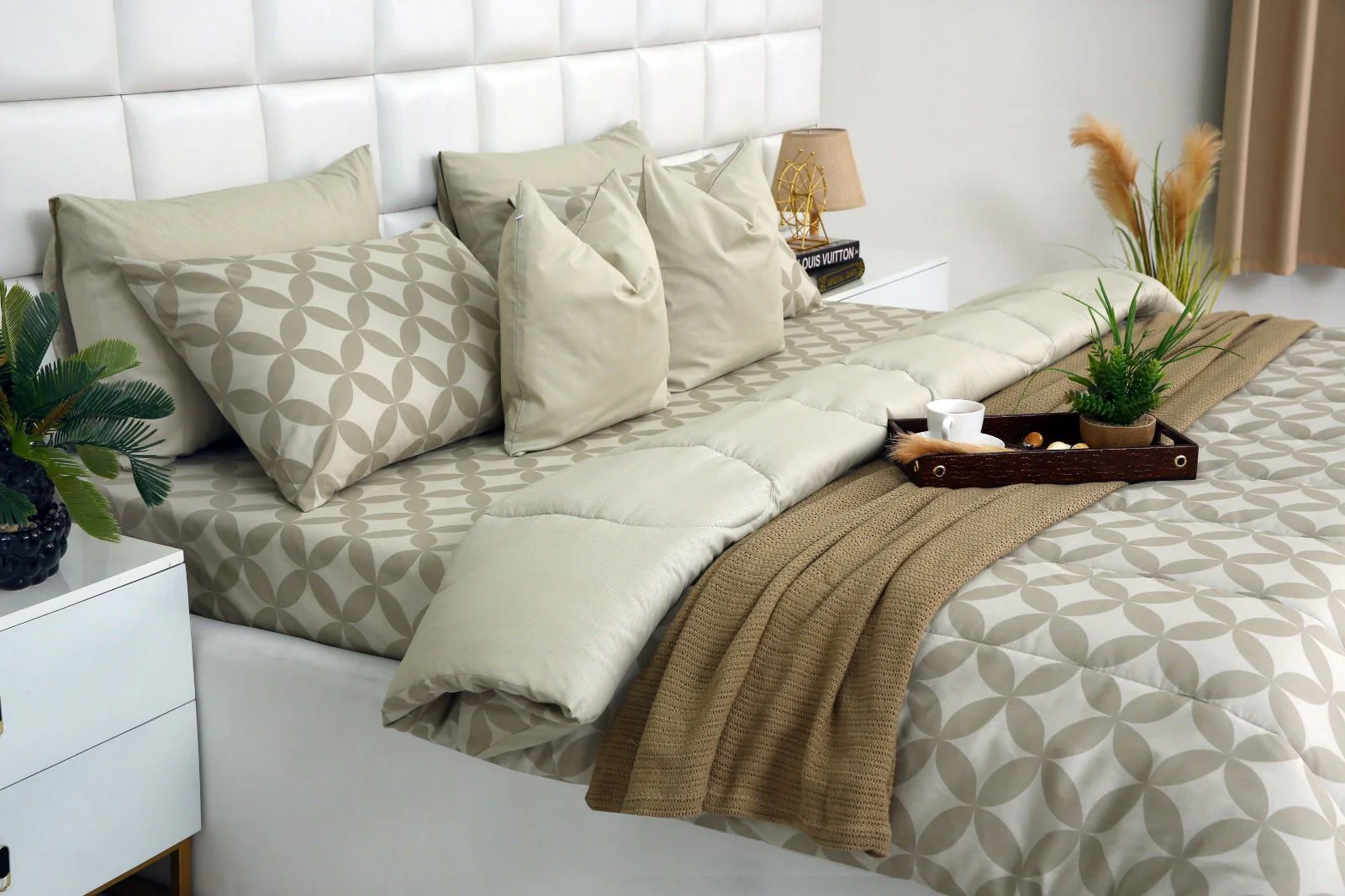 8 PCs Winter Razai Set-Russet - Image 19